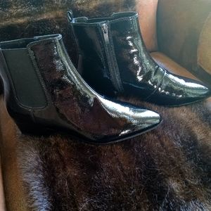 Patent leather Franco Sarto ankle boots